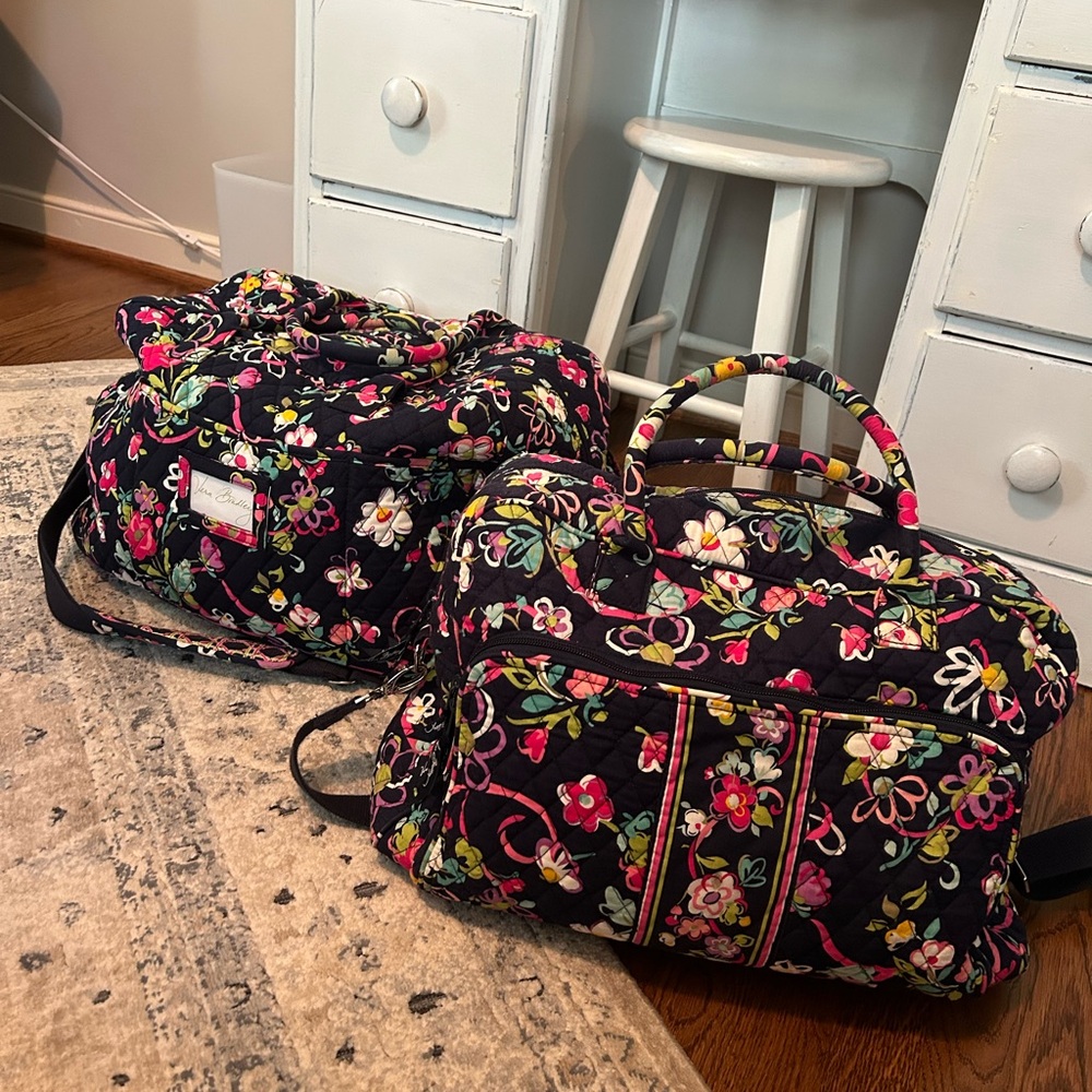 Vera Bradley duffel bag set
